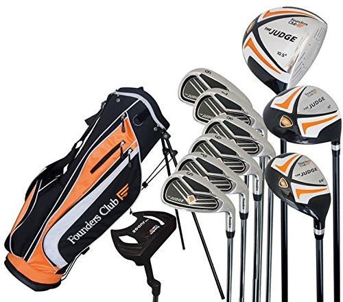 The Judge Mens Complete Golf Set, Graphite/Steel, Regular Flex, Left-handed